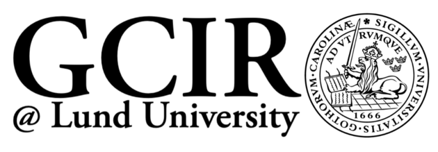 GCIR logotype next to Lund University logo